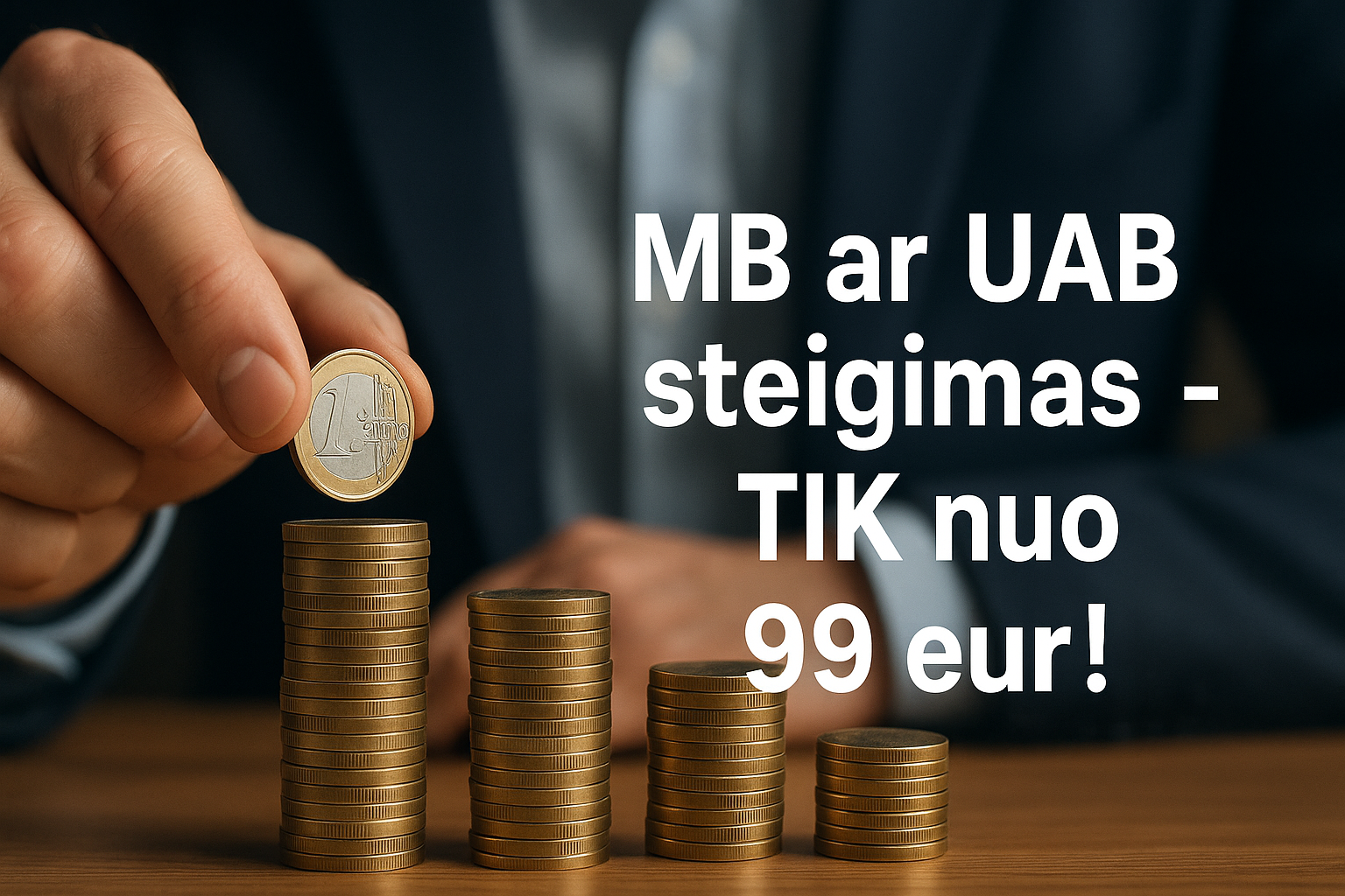 Akcija: MB ar UAB steigimas – tik nuo 99 eurų!